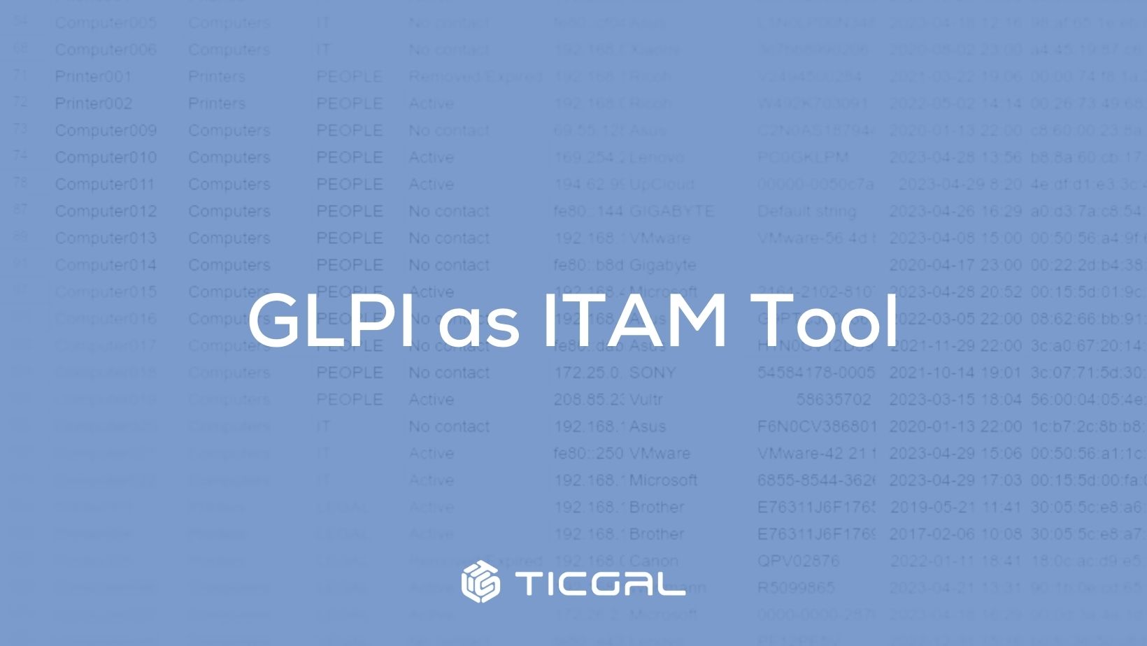 GLPI-ITAM-TOOL-OpenSource Asset Management
