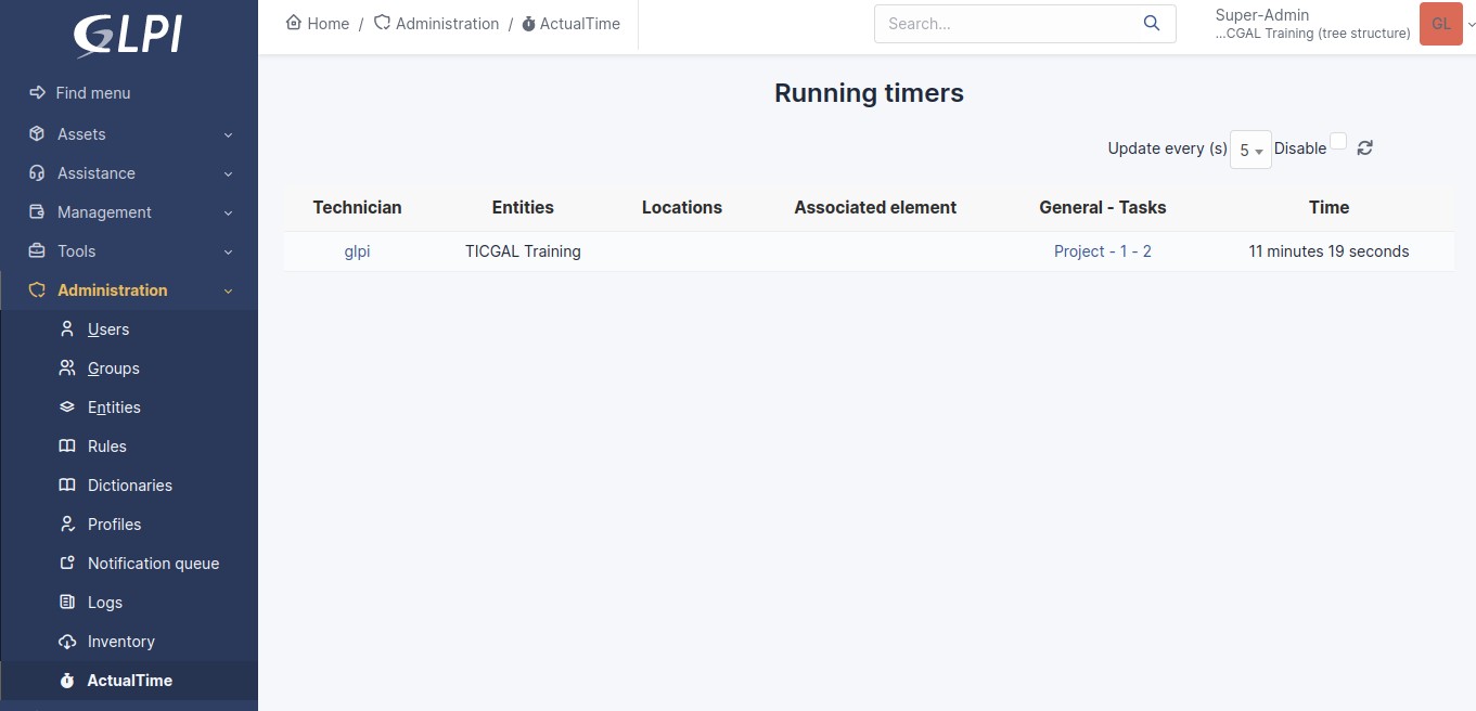 Updated Running TImers