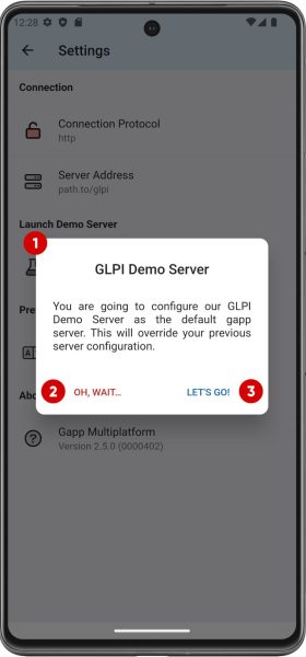 selfservice-settings-demo-server